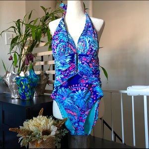 NWT Lilly Pulitzer Lanai Halter swimsuit